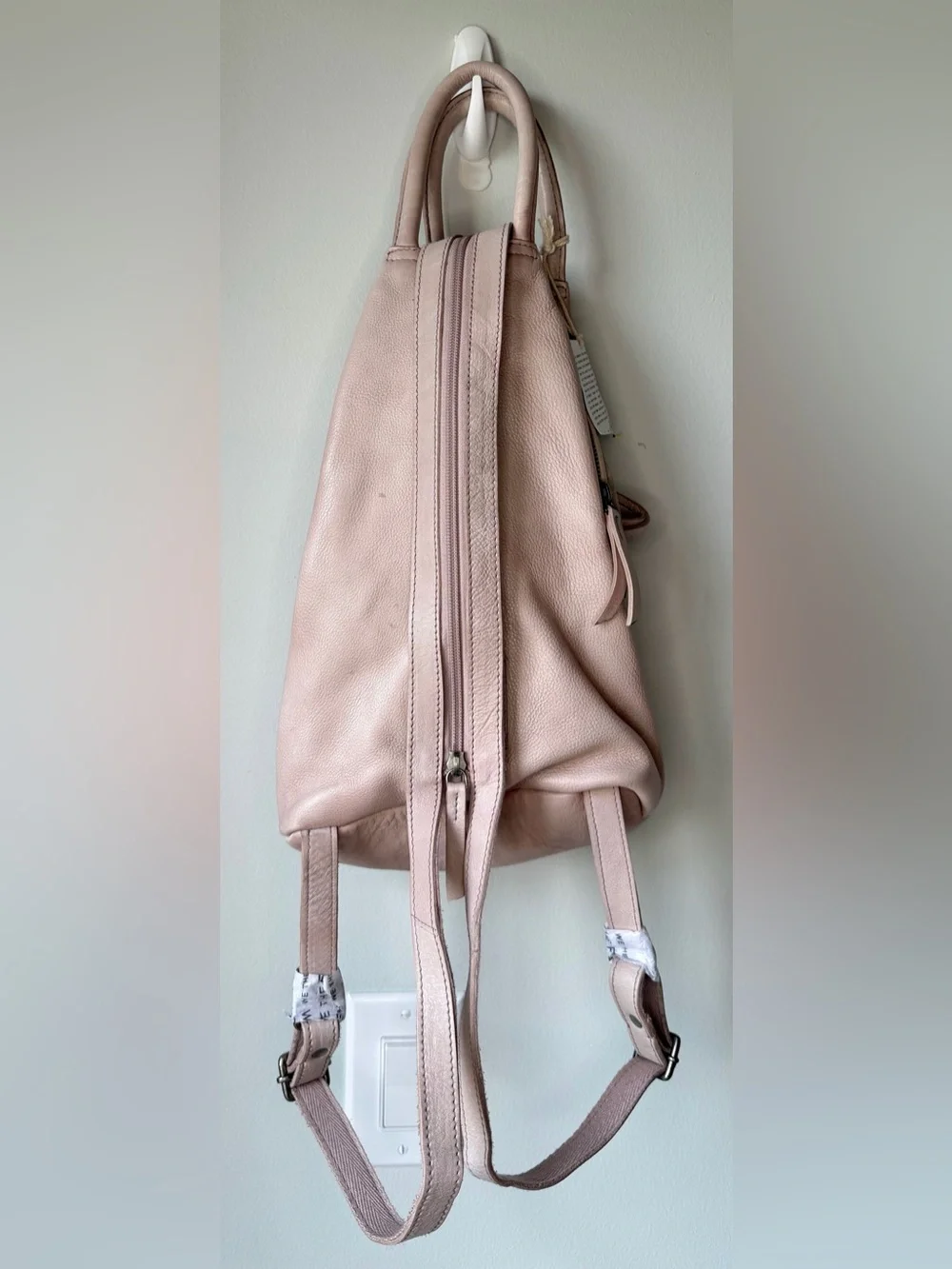 Free People We The Free Soho Convertible Sling Bag, Fog, Leather, NWT